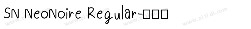 SN NeoNoire Regular字体转换